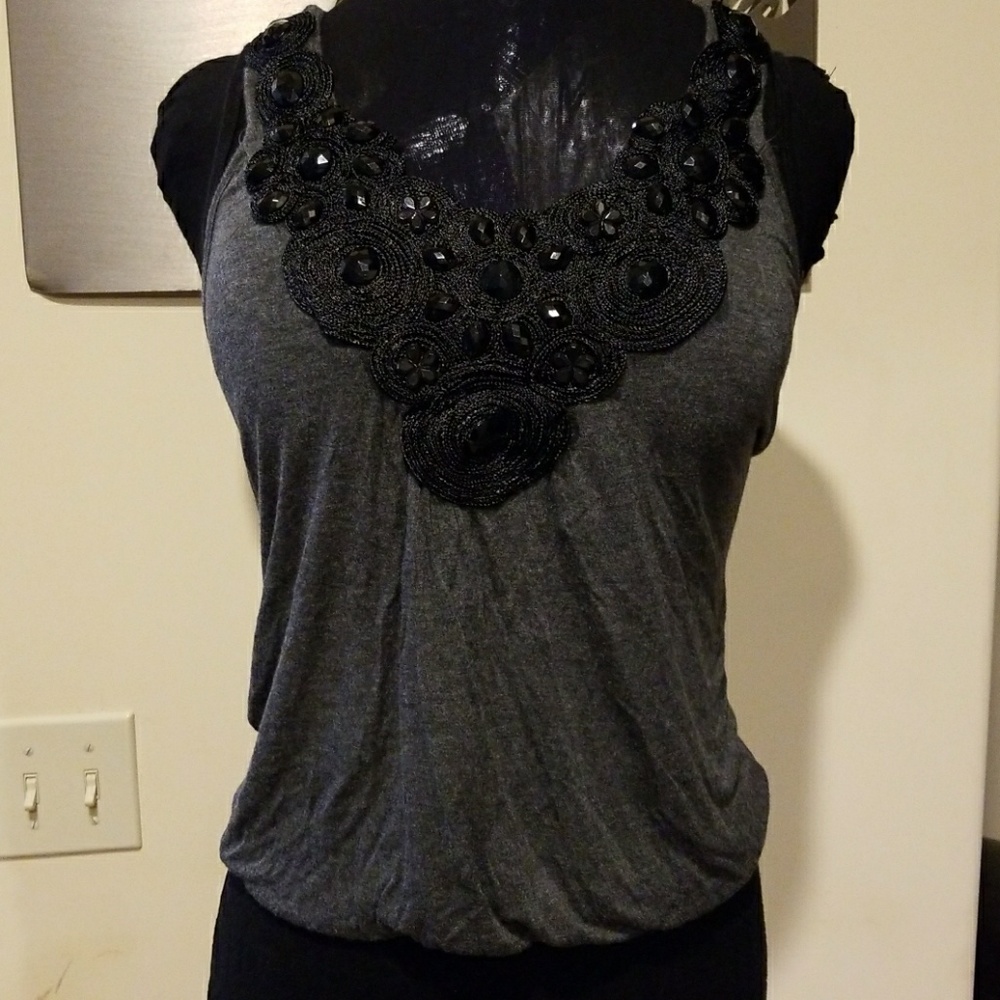 Top with beaded detail